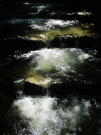 river in the sunlightの写真素材