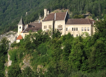 Beautiful, medieval Castle Eberstein, Austriaのeditorial素材