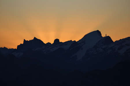 Sunrise over the Titlis