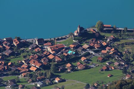 Village Brienz, Bernese Oberlandの写真素材