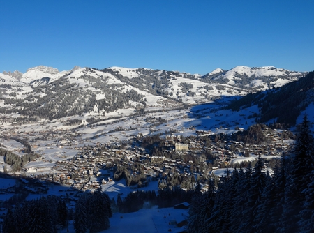 Gstaad on a winter morning