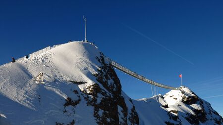 New suspension bridge, Scex Rougeの写真素材