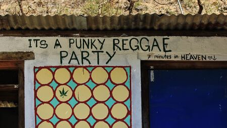 Funny Slogan written on a facade of a small hotel in the Langtang National Park, Nepal.