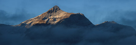Dent De Ruth and other mountains seen from Rinderberg, Zweisimmen.