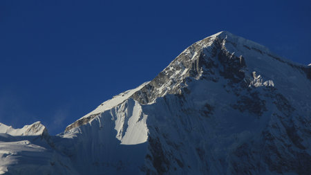 Majestic mountain Cho Oyu seen from Gokyo, Nepal.