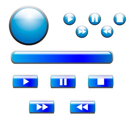 The buttons that you can use the Internet siteのイラスト素材