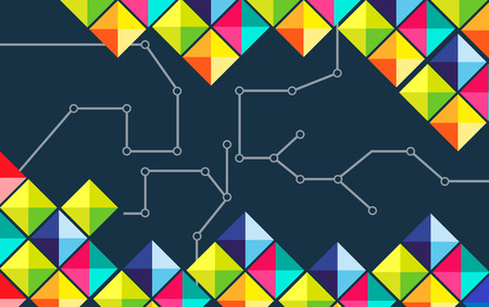 Abstract geometric background with place for your text.のイラスト素材