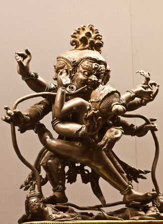 Statue of holy couple, south east of Asiaの写真素材