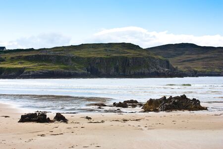 Award winning Durness spectacular beach, Sutherland, Scotlandの写真素材