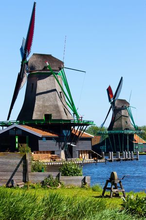 Mills in Holland, traditional and direct landmark of the country