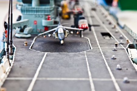 Plastic model detail of warship. Public collection.の写真素材