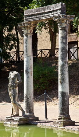 Villa Adriana in Tivoli - Italy. Example of classic beauty in a roman villa.のeditorial素材