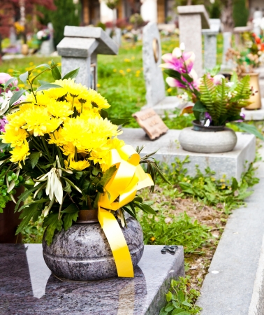 Collection of the most beautiful and moving architectures examples in European cemeteriesの写真素材