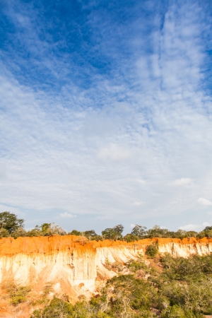 Wonderful orange colors at sunset in Marafa Canyon - also said The Hell's Kitchen. Malindi region, Kenyaの写真素材