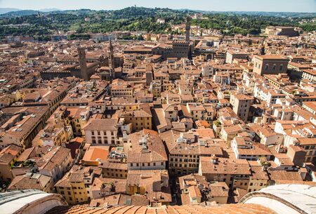 Florence, Italy: panoramic view from the top of Duomo church