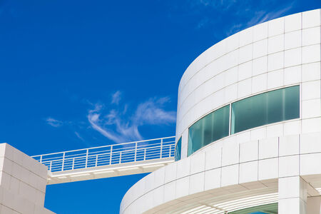 Museum, Los Angeles, California. Modern architecture detail.のeditorial素材
