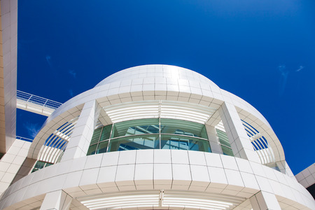Getty Museum, Los Angeles, California. Modern architecture detail.のeditorial素材