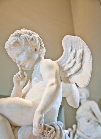 Lovely angel, more than 200 years old, Italian artistの写真素材