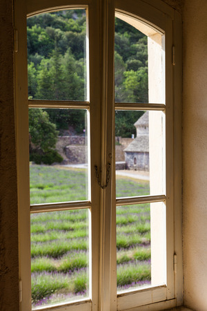 France, Provence Region, Senanque Abbey. Lavander field in summer season.の写真素材