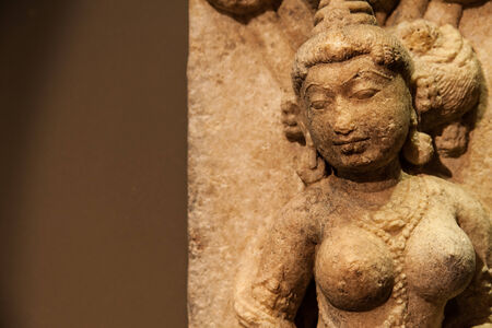 Indian dancer statue made of marble, 11 century A.D.の写真素材