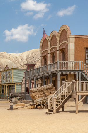 Detail of an old Far West villageのeditorial素材