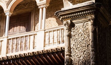 Spain, Andalusia Region. Detail of Alcazar Royal Palace in Seville.のeditorial素材