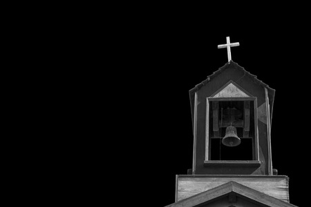 Old bell on the top of a Christian church in south of Spain.の写真素材