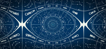 Droste effect background. Abstract design for concepts related to astrology, fantasy, time and...