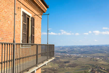 Barolo and Barbaresco countryside in Piedmont region, Italy.