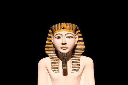 Turin, Italy - Circa January 2022: egyptian archaeology Museum - antique statue, 1190 B.C. Copy spaceのeditorial素材