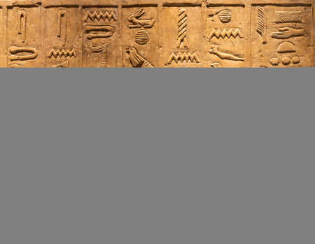 Ancient Egyptian hieroglyphics. Vintage background