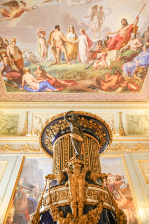 Florence, Italy - 29 June 2023: Palazzo Pitti - Pitti Palace travel destination - museum interior....