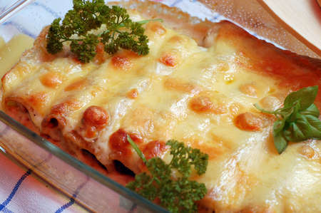 Cannelloni - italian foodの写真素材