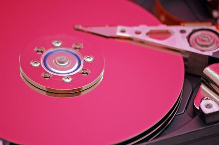 Hard disk close-upの写真素材