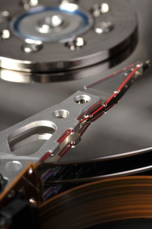 Some details of a  hard drive