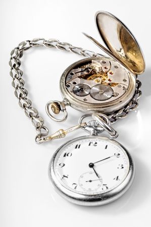 Closeup of the interlocking gearsの写真素材