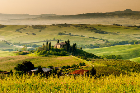 Landscape in Tuscanyの写真素材
