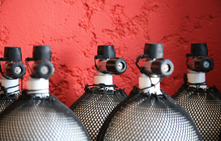 Dive Cylindersの写真素材