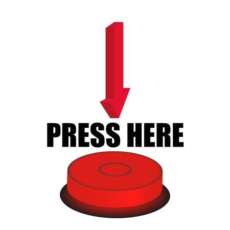 Press Here Button, Vector, Illustrationのイラスト素材