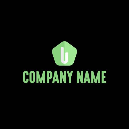 Abstract Simple Style Logo, Vector, Illustrationのイラスト素材