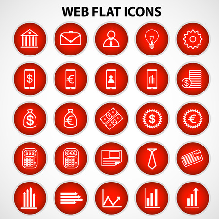 Finance and Business Icon Set, Vector, Illustration.のイラスト素材