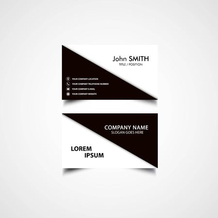 Simple Business Card Template, Vector, Illustrationのイラスト素材
