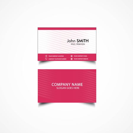 Simple Business Card Template, Vector, Illustrationのイラスト素材