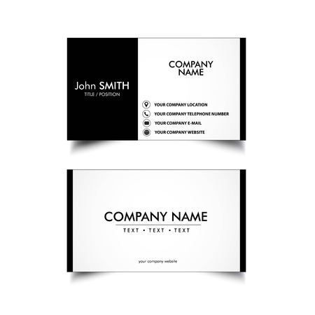 Simple Business Card Template, Vector, Illustrationのイラスト素材