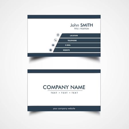 Simple Business Card Template, Vector, Illustration, Eps Fileのイラスト素材