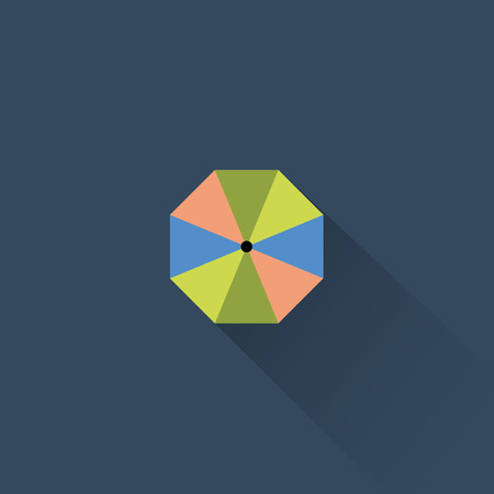 Simple Sea Umbrella Icon, Vector, Illustration, Eps Fileのイラスト素材