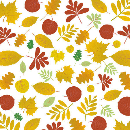 Abstract autumn floral pattern background, vector, illustration, eps fileのイラスト素材