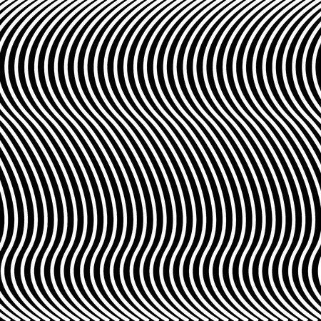 Black and white hypnotic illusion background, vector, illustration, eps fileのイラスト素材