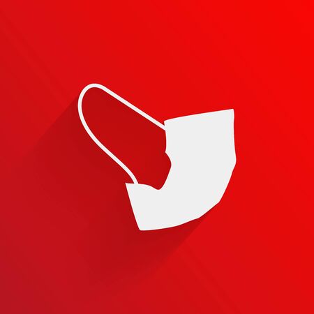 Vector doctor mask and corona virus protection, illustrationのイラスト素材