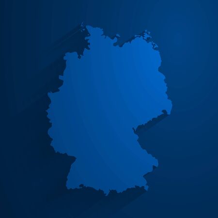 Simple blue Germany map technology background, vector, illustration, eps 10 fileのイラスト素材
